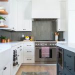 Kitchen with cabinets and a stove