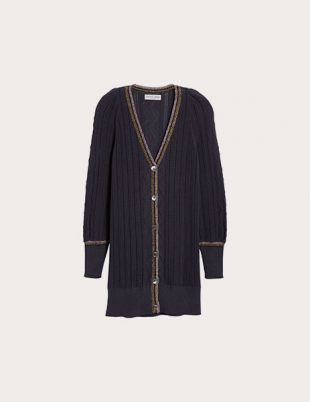 Piece Apart Puffy Sleeve Cardigan