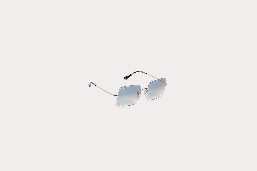 Oversized Square Mirrored Sunglasses by Ray-Ban