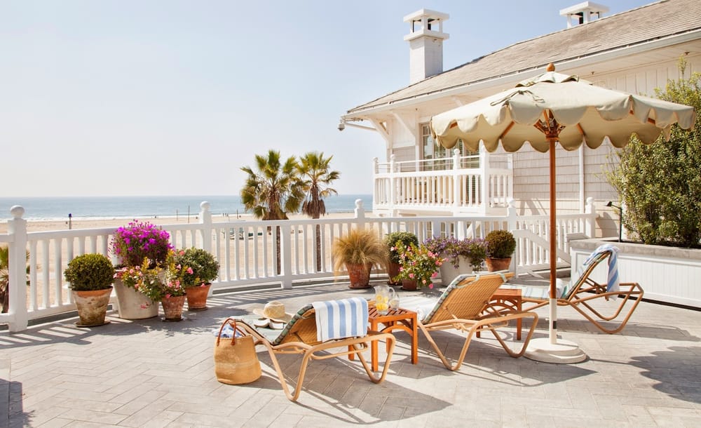 Beachfront with chairs